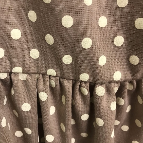 Women’s one shoulder dress with polka dots - Picture 5 of 8